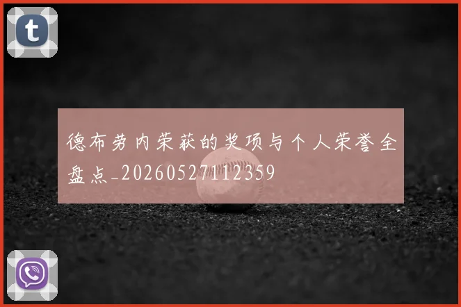德布劳内荣获的奖项与个人荣誉全盘点_20260527112359